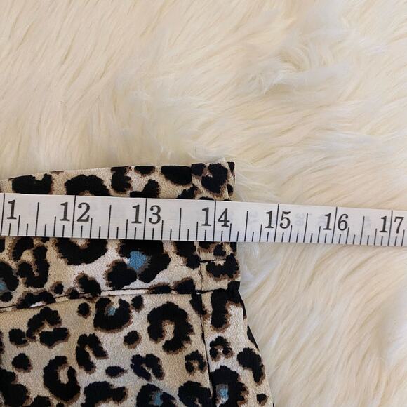 DR2 Animal Print Pull On Wide Leg Crop Pants Medium - Picture 11 of 12